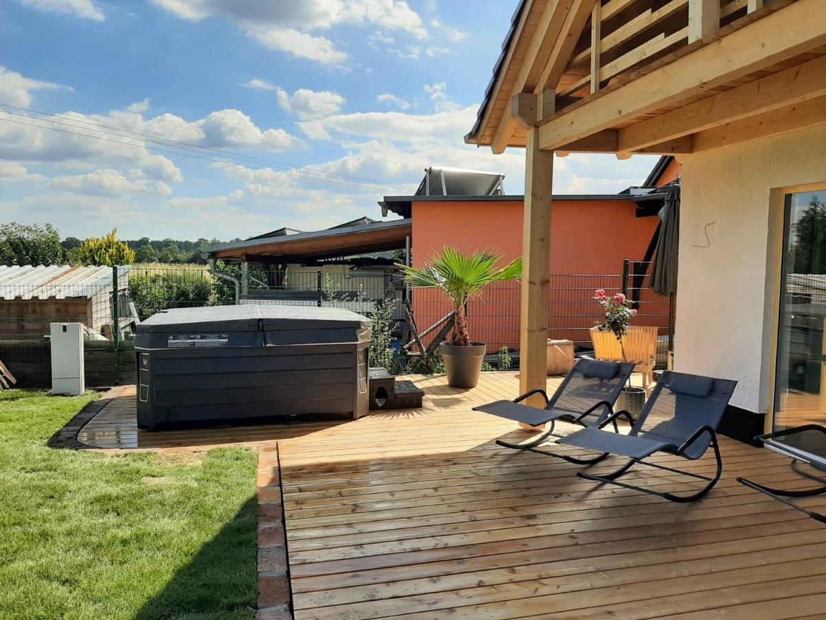 Landliebe, Ferienhaus, 3 Schlafzimmer Mit Sauna Und Outdoor Whirlpool Geierswalde Buitenkant foto